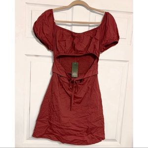 Wild Fable- Target Short Sleeve Woven Fit and Flare Mini Dress